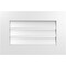 Ekena Millwork Vertical Surface Mount PVC Gable Vent: Functional, w/ 3-1/2"W x 1"P Standard Frame, 24"W x 16"H GVPVE24X1601SF - alternate 1